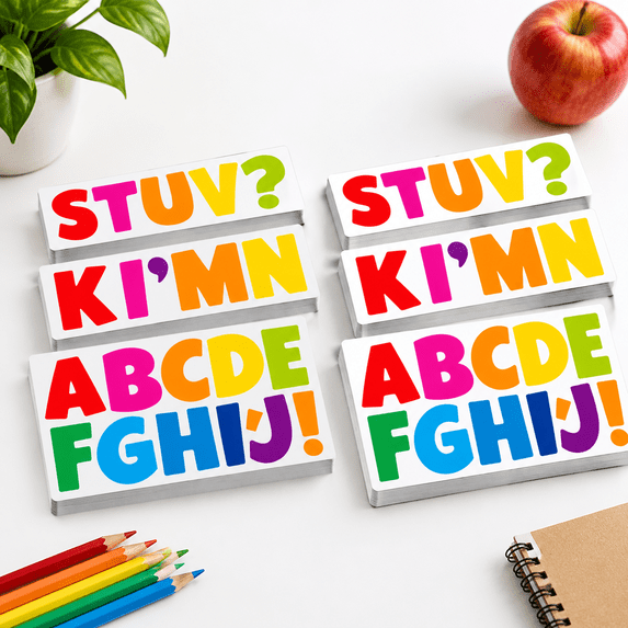 Three Incehes Letter Stickers 432 Pieces 36 Sheetsind Letters 3 Inch Classroom ...