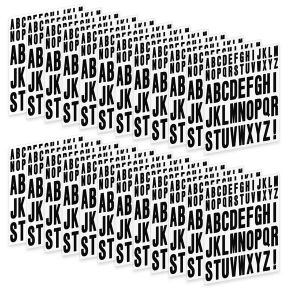 Neasyth Letter Stickers 24 Sheets Large Alphabet Stickers 1272 Pcs Vinyl Decals for Mailbox Poster Bulletin Board
