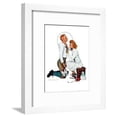 thumbnail image 1 of Letter Sweater boy  girl, November 19,1938, Framed Art Print Wall Art by Norman Rockwell Sold by ArtCom, 1 of 6