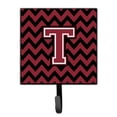 thumbnail image 1 of Letter T Chevron Garnet and Black  Leash or Key Holder, 1 of 1