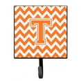 thumbnail image 1 of Letter T Chevron Orange and White Leash or Key Holder, 1 of 1