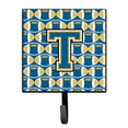 thumbnail image 1 of Letter T Football Blue and Gold Leash or Key Holder, 1 of 1