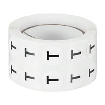 Uxcell 1000 Pcs 0.5" Letter T Inventory Labels Round Circle Dots Letter Stickers