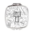 thumbnail image 1 of Letter T Musical Note Letters Compact Mirror, 1 of 1
