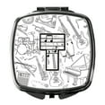 thumbnail image 1 of Letter T Musical Note Letters Compact Mirror, 1 of 4