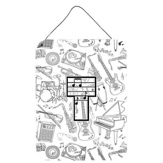 Letter T Musical Note Letters Wall or Door Hanging Prints