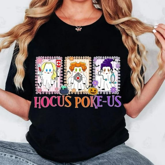 Letter T-Shirt Graphic Tee Halloween Top Medical Humor Spooky Design Fashion Casual Black S-5XL