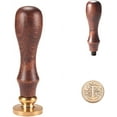 thumbnail image 1 of Letter T Wax Seal Stamp Alphabet Initial Sealing Wax Stamps with Wooden Handle Vintage Retro Classical Seal Wax Stamp Kit for Invitations Greeting Cards Letters Envelopes Wine Packages, 1 of 8