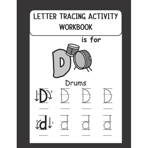 Letter Tracing Activity Workbook: Kindergarten and Preschoolers fun Activity Workbook to Trace, Practice Writing Letters, (Paperback)