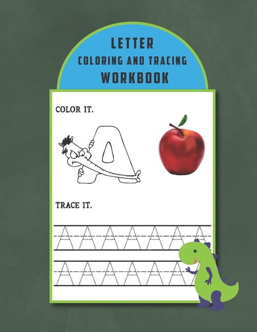 Adult Coloring and Letter Tracing Book