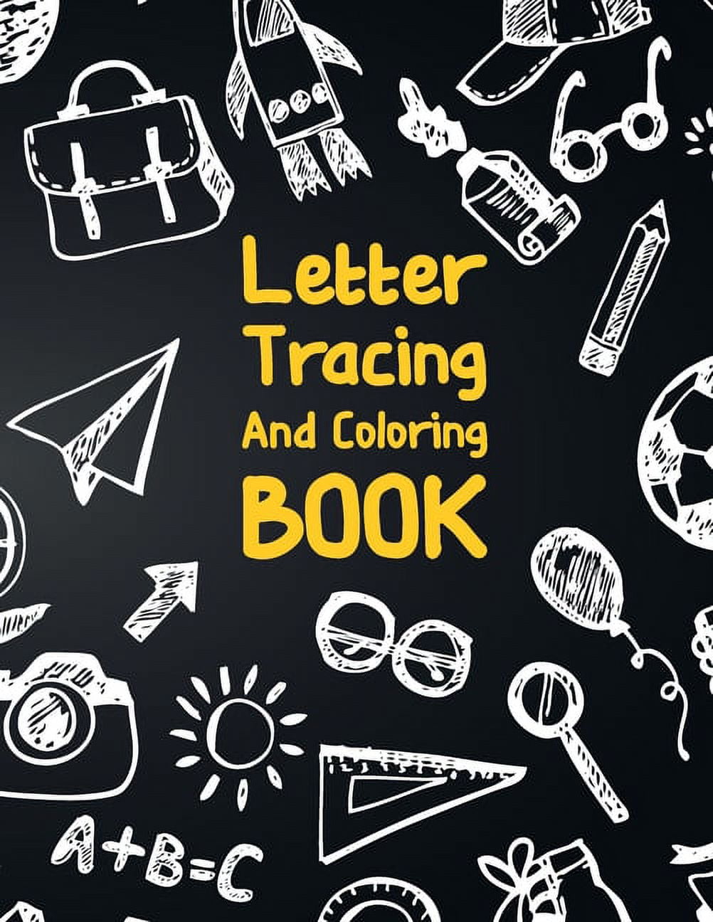Letter Tracing And Coloring Book : Activity book for learning tracing ...