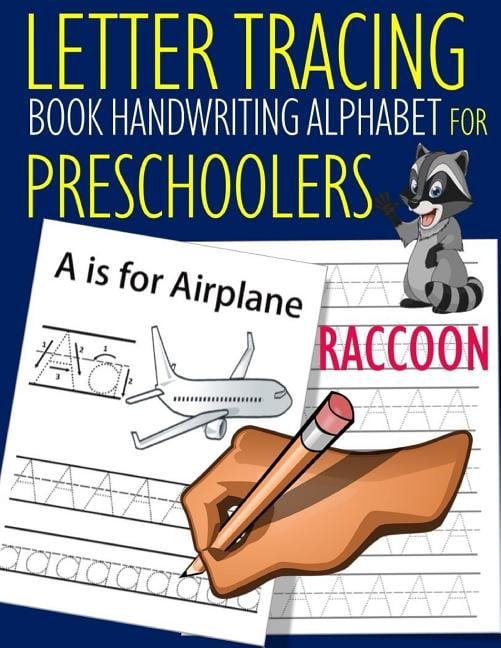 Letter Tracing Book Handwriting Alphabet for Preschoolers Raccoon ...
