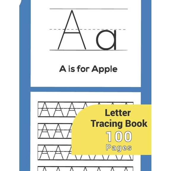 Letter Tracing: Letter Tracing Paper-Perfect For Kids Letter Tracing Books Preschoolers 3-5 Kindergarten Toddlers Boys G, (Paperback)
