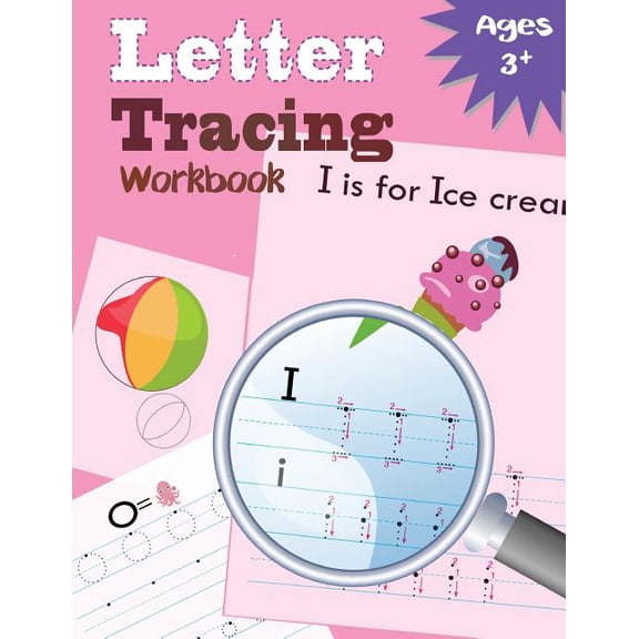 Kindergarten Tracing Workbook Letter Tracing Workbook: Kindergarten Tracing Workbook, Book 2, (Paperback)
