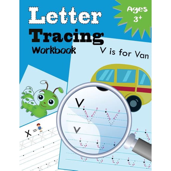 Kindergarten Tracing Workbook Letter Tracing Workbook: Kindergarten Tracing Workbook, Book 4, (Paperback)