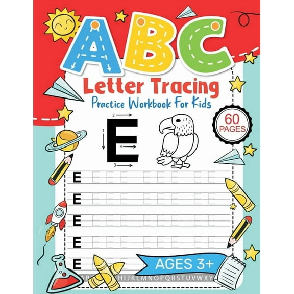 Letter Tracing Workbook: Practice Pen Control with Letters - Traceable Letters for Pre-K and Kindergarten for Ages 3-5, (Paperback)