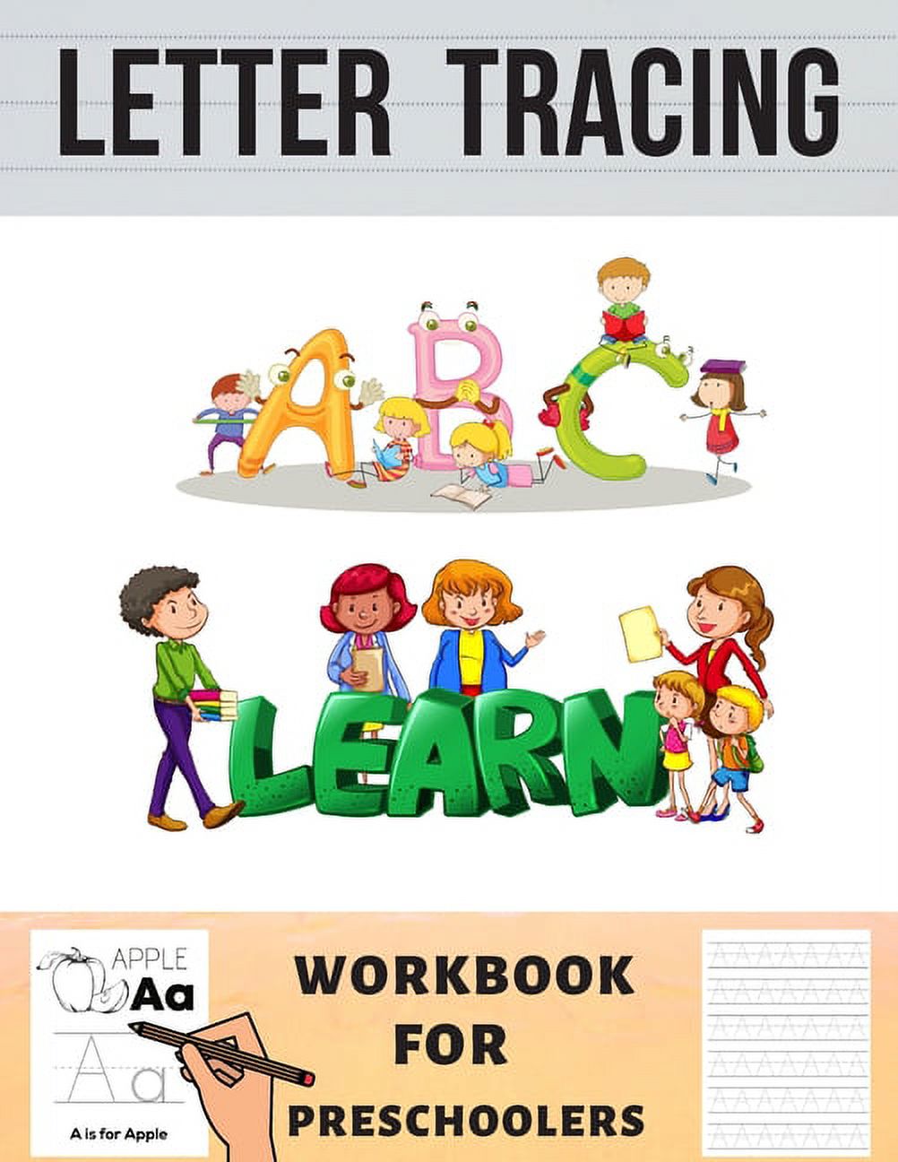 Letter Tracing Workbook for Preschoolers: Alphabet Handwriting Practise Book Gift for Kids, (Paperback)