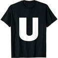 thumbnail image 1 of Letter U Capital Alphabet Monogram Initial T-Shirt, 1 of 4