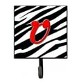 thumbnail image 1 of Letter U Initial Monogram - Zebra Red Leash or Key Holder, 1 of 7