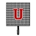 thumbnail image 1 of Letter U Monogram - Houndstooth Black Leash or Key Holder, 1 of 7