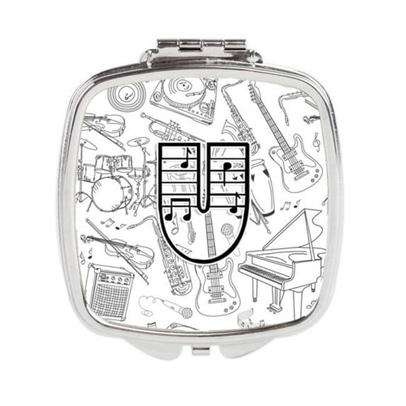 Letter U Musical Note Letters Compact Mirror