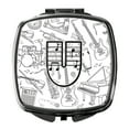 thumbnail image 1 of Letter U Musical Note Letters Compact Mirror, 1 of 4