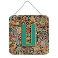 thumbnail image 1 of Letter U Retro Tribal Alphabet Initial Wall or Door Hanging Prints, 1 of 7