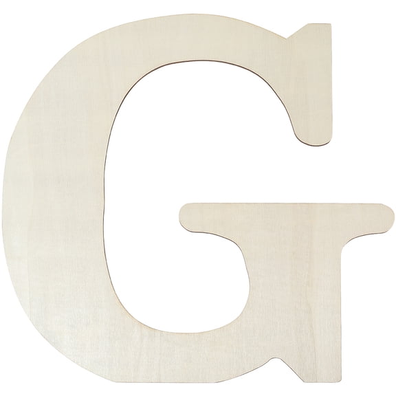 Letter Unfinished MDF Sheets Letter G 395x378x0.4mm