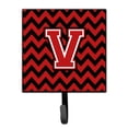 thumbnail image 1 of Letter V Chevron Black and Red   Leash or Key Holder, 1 of 1