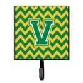thumbnail image 1 of Letter V Chevron Green and Gold Leash or Key Holder, 1 of 1