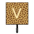 thumbnail image 1 of Letter V Initial Monogram - Giraffe Leash or Key Holder, 1 of 1
