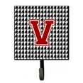 thumbnail image 1 of Letter V Monogram - Houndstooth Black Leash or Key Holder, 1 of 7