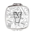 thumbnail image 1 of Letter V Musical Note Letters Compact Mirror, 1 of 1