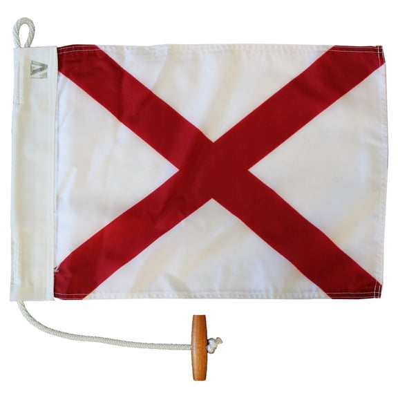 Letter V - Nautical Code Signal Nylon Flag