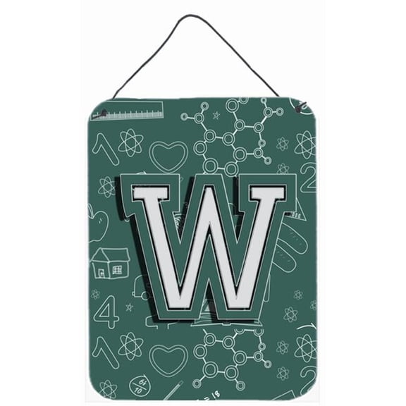 Letter W Back To School Initial Wall and Door Hanging Prints