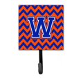 thumbnail image 1 of Letter W Chevron Orange & Blue Leash or Key Holder, 6 x 1.25 x 4.25 in., 1 of 1