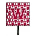 thumbnail image 1 of Letter W Football Crimson grey and white Leash or Key Holder, 1 of 1