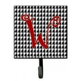 thumbnail image 1 of Letter W Initial Monogram - Houndstooth Black Leash or Key Holder, 1 of 7