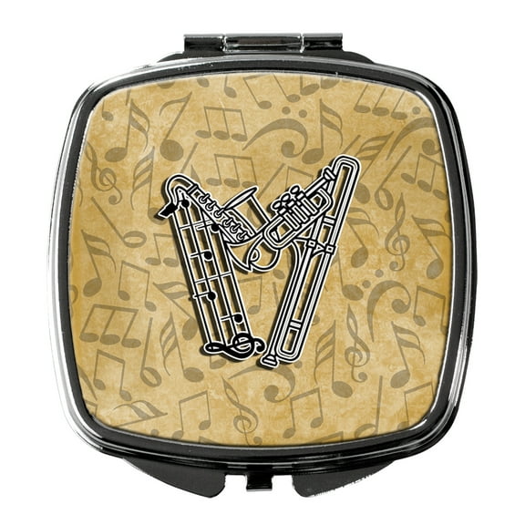 Letter W Musical Instrument Alphabet Compact Mirror