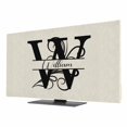 Letter W TV Cover for 50 Inch Screen, Stretch Fabric Dustproof TV ...