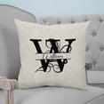thumbnail image 1 of Letter W Throw Pillow Covers, Soft Pillowcases with Invisible Zipper, Monogram Words Decorative Square Pillow Cushion Covers for Living Room Couch Sofa Bed 20x20 Inches, 1 of 8