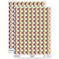 thumbnail image 1 of Letter W Uppercase Felt Marker Font 200+ Round Stickers - Rainbow - Gloss Finish - 0.50" Size, 1 of 3