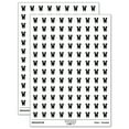 thumbnail image 1 of Letter W Uppercase Fun Bold Font 200+ Round Stickers - White - Matte Finish - 0.50" Size, 1 of 3