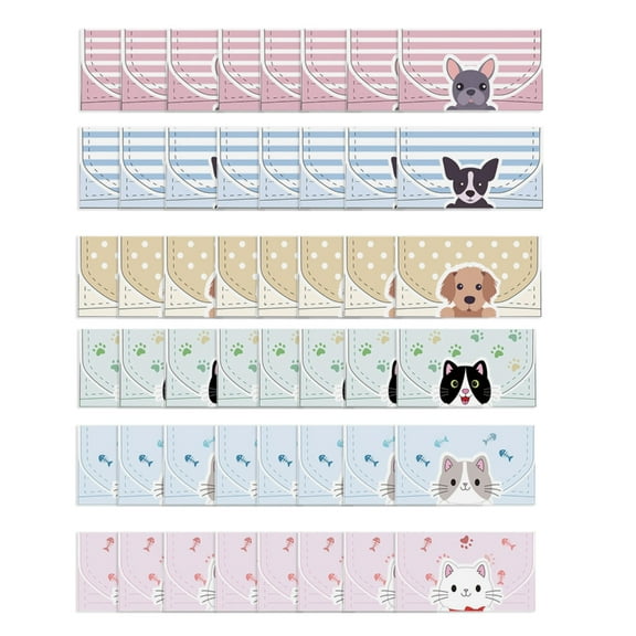 Letter Writing Stationery Paper Set 24Pcs 6.4x8.4In Lined for Kid Classroom Birthday Party Foldable Animal Greeting Card