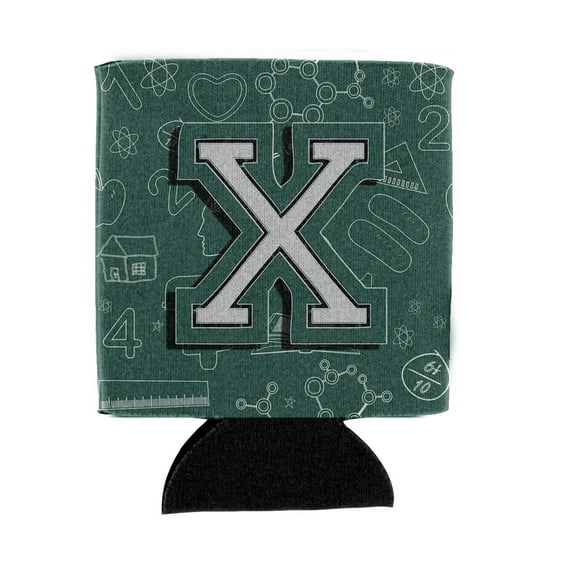 Letter X Back to School Initial Can or Bottle Hugger