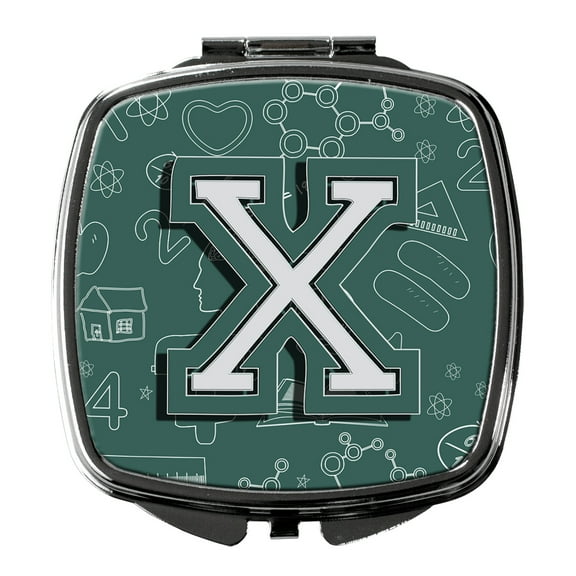Letter X Back to School Initial Compact Mirror