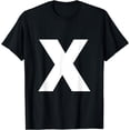 thumbnail image 1 of Letter X Capital Alphabet Monogram Initial T-Shirt, 1 of 3