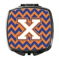 thumbnail image 1 of Letter X Chevron Blue and Orange 3 Compact Mirror CJ1060-XSCM, 1 of 4
