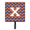 thumbnail image 1 of Letter X Chevron Blue and Orange 3 Leash or Key Holder, 1 of 1