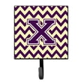 thumbnail image 1 of Letter X Chevron Purple and Gold Leash or Key Holder, 1 of 1